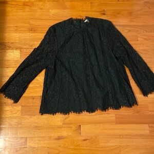 Women’s Joie long sleeved top. Forest green. Size M